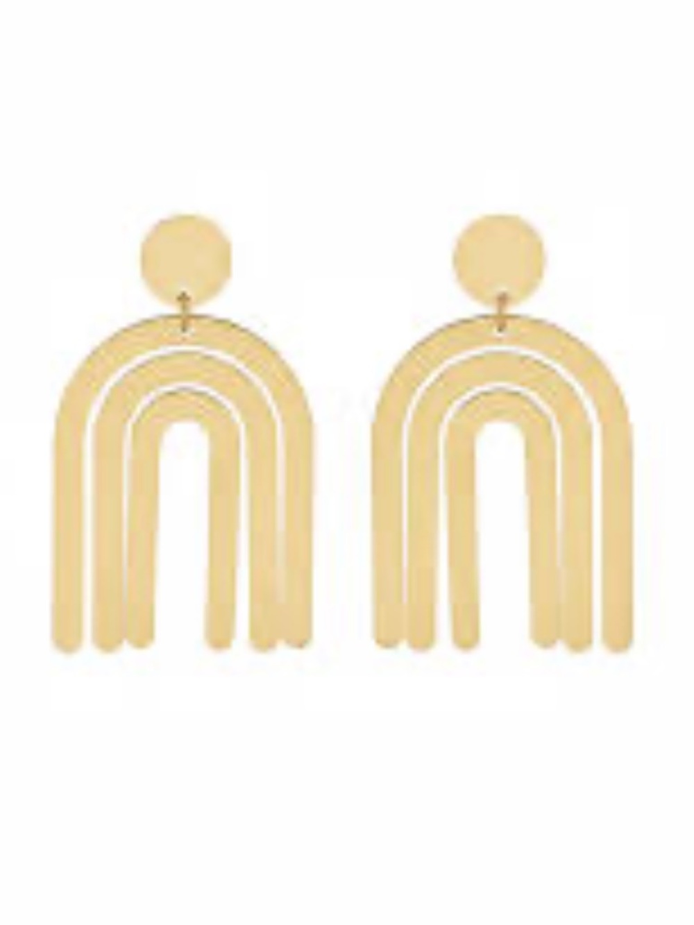 Madewell Stacked Arch Statement Earrings